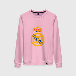 Свитшот хлопковый женский Football - Real Madrid, цвет: светло-розовый