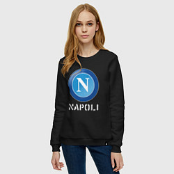 Свитшот хлопковый женский SSC NAPOLI Napoli, цвет: черный — фото 2