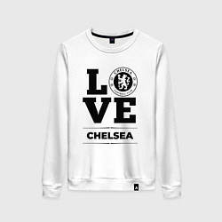 Свитшот хлопковый женский Chelsea Love Классика, цвет: белый