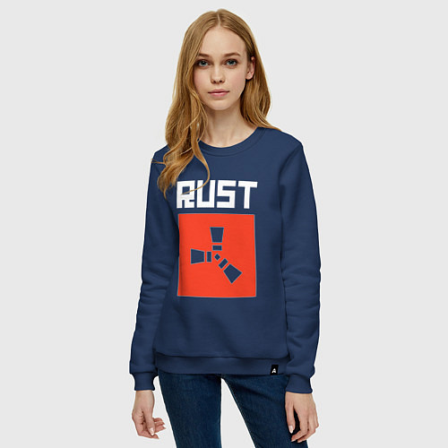 Женский свитшот RUST FS / Тёмно-синий – фото 3
