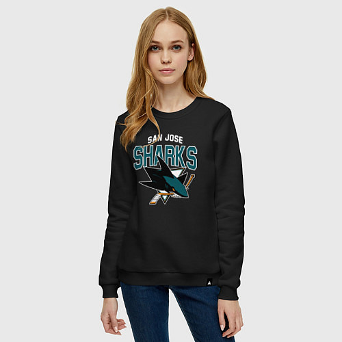 Женский свитшот SAN JOSE SHARKS NHL / Черный – фото 3