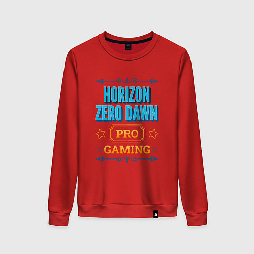 Женский свитшот Игра Horizon Zero Dawn PRO Gaming / Красный – фото 1