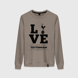 Свитшот хлопковый женский Tottenham Love Классика, цвет: утренний латте