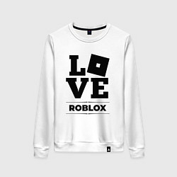 Свитшот хлопковый женский Roblox Love Classic, цвет: белый