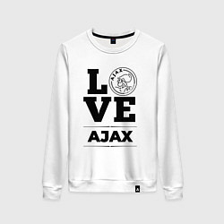 Свитшот хлопковый женский Ajax Love Классика, цвет: белый