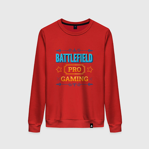 Женский свитшот Игра Battlefield PRO Gaming / Красный – фото 1