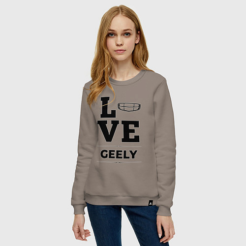 Женский свитшот Geely Love Classic / Утренний латте – фото 3