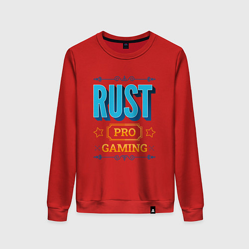 Женский свитшот Игра Rust PRO Gaming / Красный – фото 1