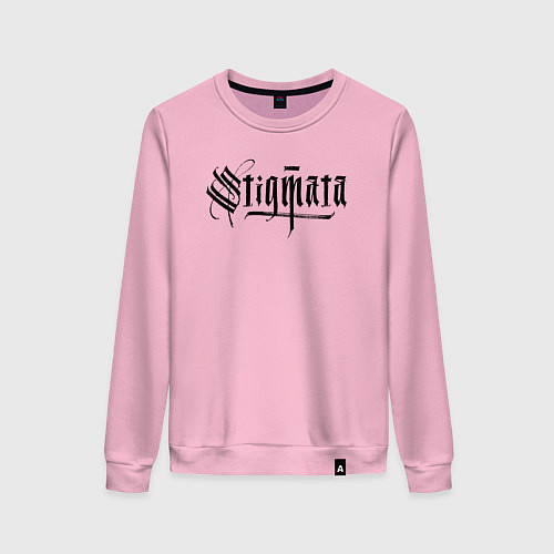 Женский свитшот Stigmata логотип / Светло-розовый – фото 1