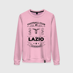 Свитшот хлопковый женский Lazio: Football Club Number 1 Legendary, цвет: светло-розовый