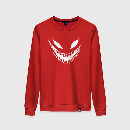 Женский свитшот Dead inside zxc / Красный – фото 1
