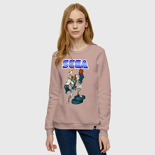 Женский свитшот SEGA - Jim / Пыльно-розовый – фото 3