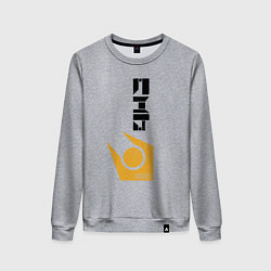 Свитшот хлопковый женский Half life - city17, цвет: меланж