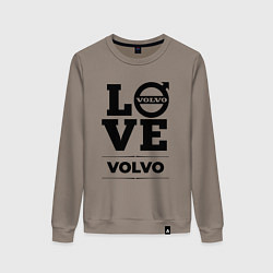 Свитшот хлопковый женский Volvo Love Classic, цвет: утренний латте