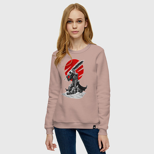 Женский свитшот Guts the Black Swordsman / Пыльно-розовый – фото 3