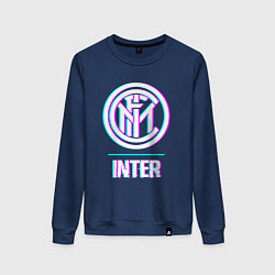 Женский свитшот Inter FC в стиле glitch