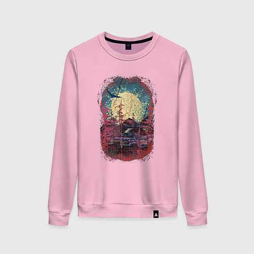 Женский свитшот Внедорожник вне дорог / Светло-розовый – фото 1