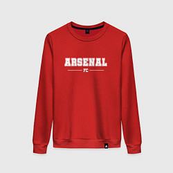 Свитшот хлопковый женский Arsenal football club классика, цвет: красный