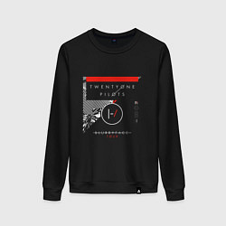 Свитшот хлопковый женский BLURRYFACE TOUR, цвет: черный