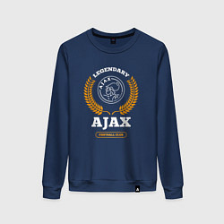 Женский свитшот Лого Ajax и надпись legendary football club
