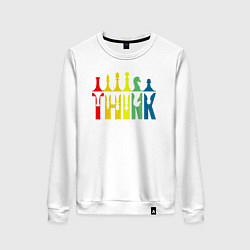 Женский свитшот Думай - шахматные фигуры