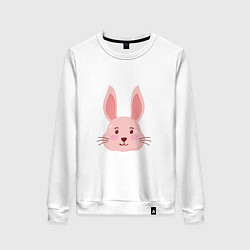 Свитшот хлопковый женский Pink - Rabbit, цвет: белый