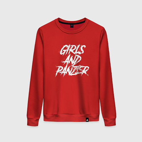 Женский свитшот Girls und Panzer logo / Красный – фото 1