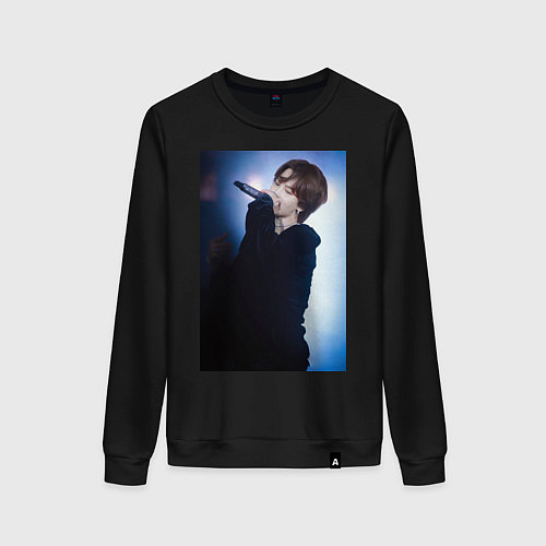 Женский свитшот Yet to come in Busan Jimin / Черный – фото 1