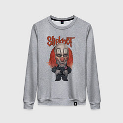 Свитшот хлопковый женский Slipknot art, цвет: меланж