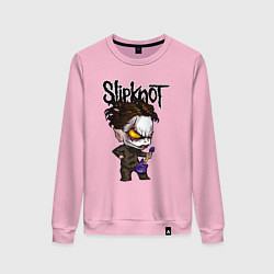 Свитшот хлопковый женский Slipknot - art, цвет: светло-розовый