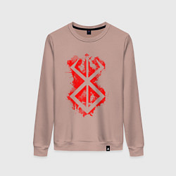 Женский свитшот Клеймо жертвы - брызги - гатс