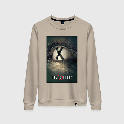 Женский свитшот X - Files poster / Миндальный – фото 1