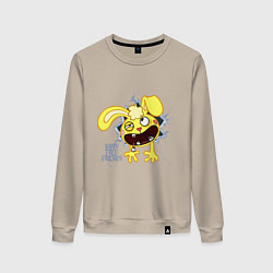 Свитшот хлопковый женский Cuddles, цвет: миндальный