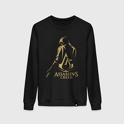 Свитшот хлопковый женский Assassins creed 15 лет, цвет: черный