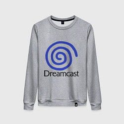 Свитшот хлопковый женский Sega dreamcast, цвет: меланж