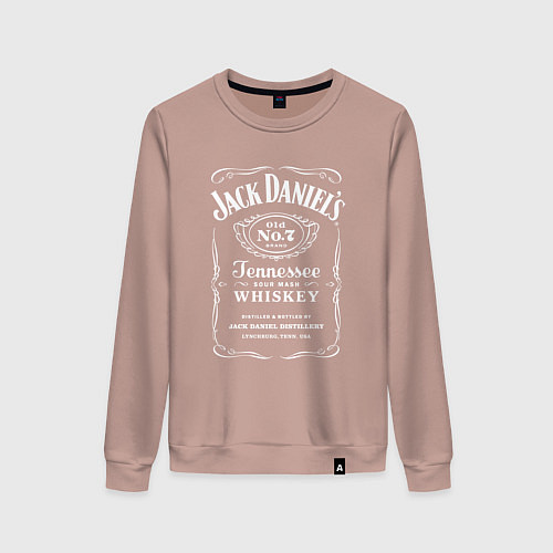 Женский свитшот Jack Daniels / Пыльно-розовый – фото 1