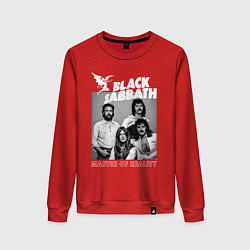 Свитшот хлопковый женский Black Sabbath rock, цвет: красный