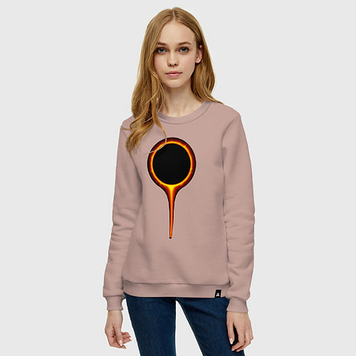 Женский свитшот Dark Souls / Пыльно-розовый – фото 3