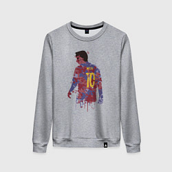 Свитшот хлопковый женский Color Messi, цвет: меланж