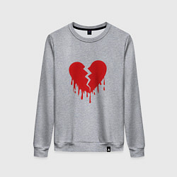 Женский свитшот Большое разбитое сердце