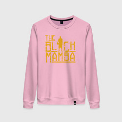 Свитшот хлопковый женский The black mamba, цвет: светло-розовый