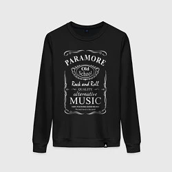 Свитшот хлопковый женский Paramore в стиле Jack Daniels, цвет: черный