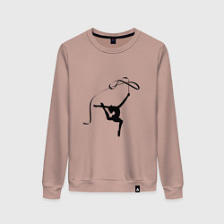 Женский свитшот Гимнастка с лентой