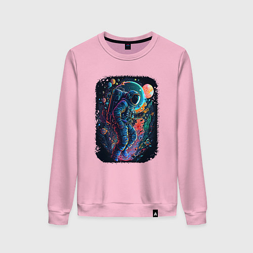 Женский свитшот В поисках новых миров / Светло-розовый – фото 1