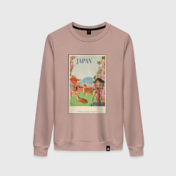 Женский свитшот Японский винтаж с оленями