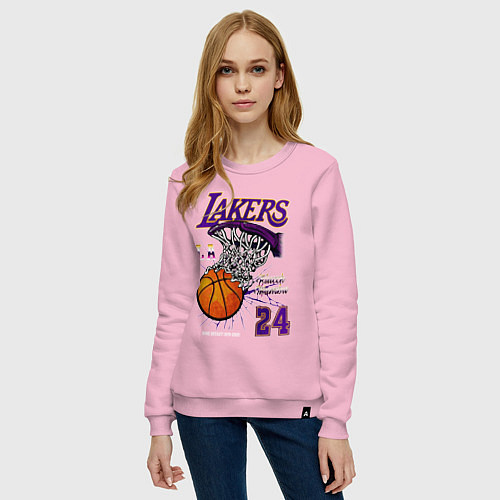 Женский свитшот LA Lakers Kobe / Светло-розовый – фото 3