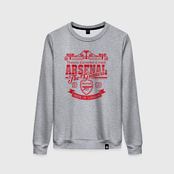 Свитшот хлопковый женский Arsenal 1886, цвет: меланж