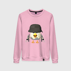 Женский свитшот Chicken Gun в каске