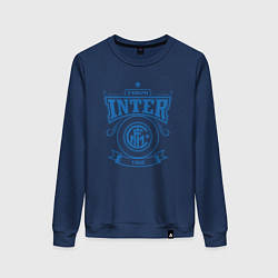 Свитшот хлопковый женский Forza Inter, цвет: тёмно-синий
