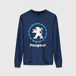 Свитшот хлопковый женский Peugeot в стиле Top Gear, цвет: тёмно-синий